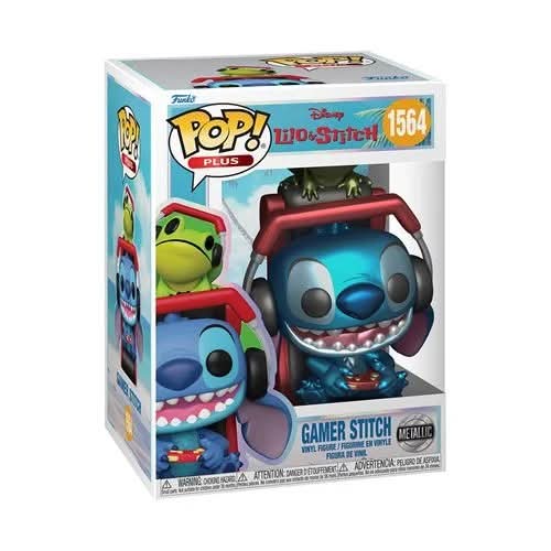 Gamer Stitch Metallic Funko Pop! Vinyl Figure Plus #1564
