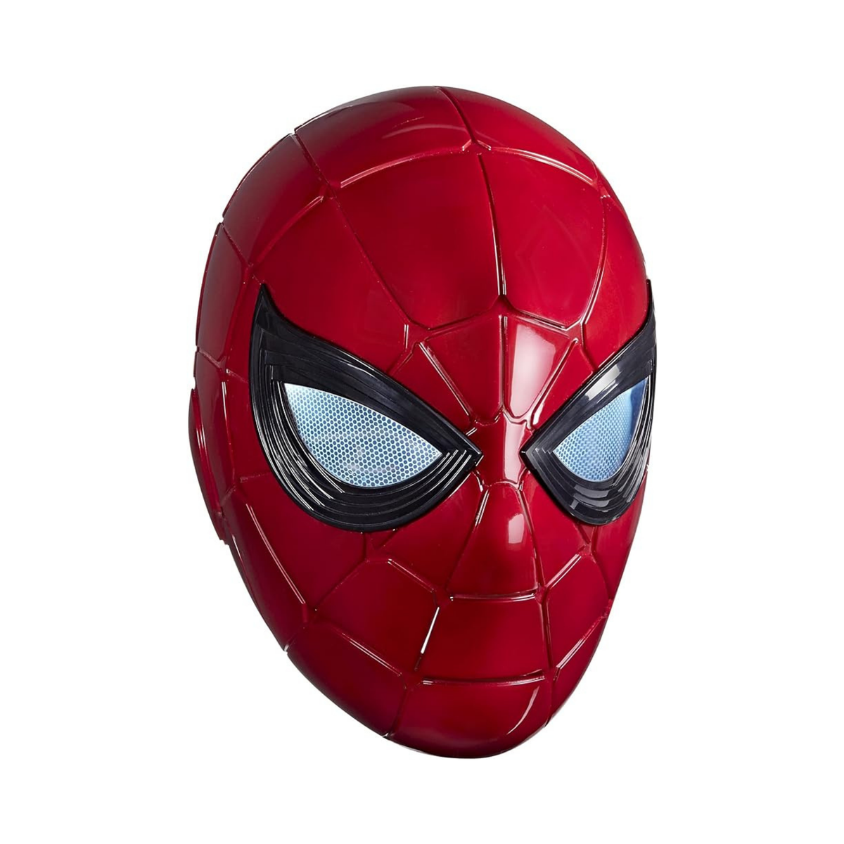 Spider-Man Marvel Legends Series Iron Spider Electronic Helmet with Glowing Eyes, 6 Light Settings and Adjustable Fit , Red