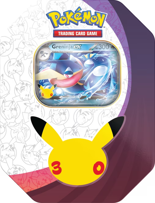 Pokemon Trading Card Game: 30th Celebration Tin (Styles May Vary)