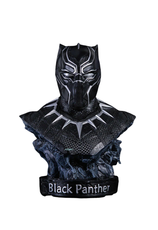 Civil War 1/2 Black Panther Bust Statue Resin Figure Toy Collect Black