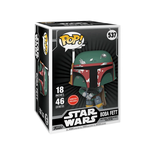 Funko POP! Mega: Star Wars BOBA FETT 18-in Vinyl Figure GameStop Exclusive