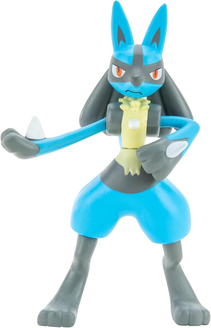 Pokemon Characters Set 8 Pack 5-11cm - Pokemon Games New 2023 - Garchomp, Pikachu, Eevee, Lucario, Riolu, Munchlax, Glaceon & Leafeon -Figurine Pokemon Action Figure - Official Pokemon Toys