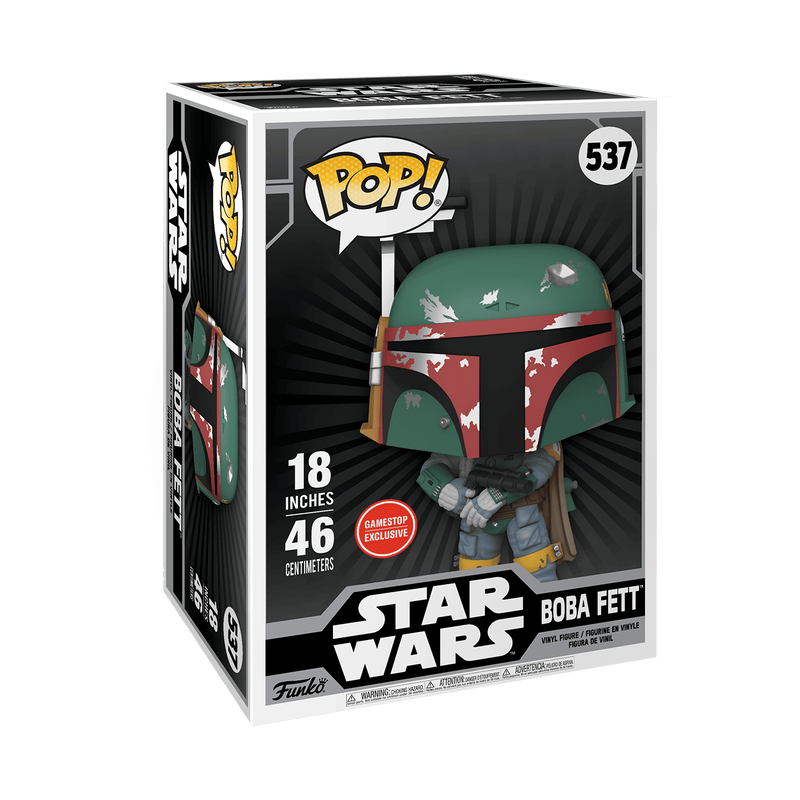 Funko POP! Mega: Star Wars BOBA FETT 18-in Vinyl Figure GameStop Exclusive