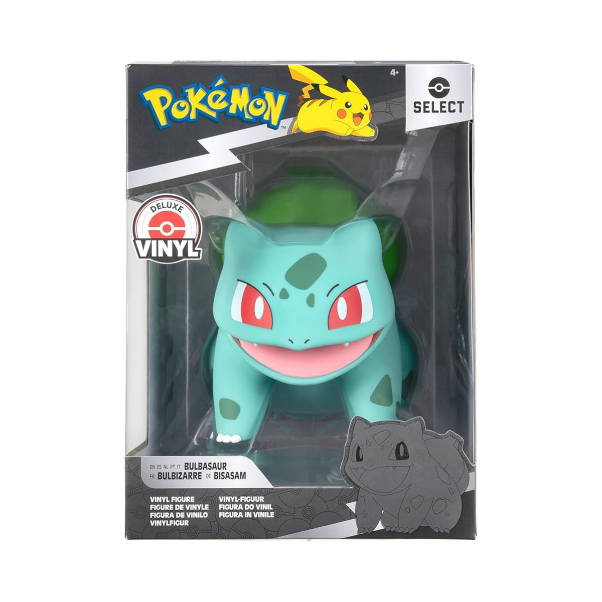 Pokemon Bulbasaur Select Vinyl Figure - 8-Inch Figure Made from Vinyl