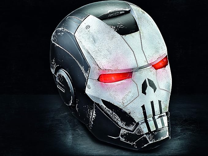 Hasbro Pulse Marvel Legends Gamerverse Series Standard Size LED Light Up Iron Man War Machine Inspired Electronic Helmet, The Punisher
