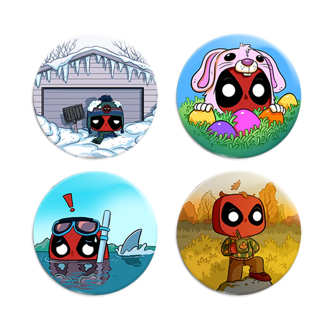 Funko POP! Marvel Deadpool Seasons Mystery Box Collectors Kit GameStop Exclusive
