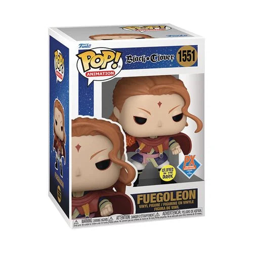 Black Clover Fuegoleon Glow-in-the-Dark Funko Pop!  Vinyl Figure #1551 - Previews Exclusive